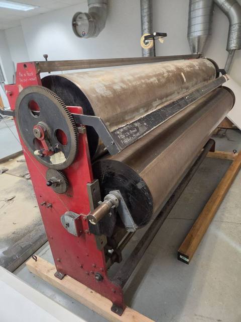 Cylinders and red cast frame