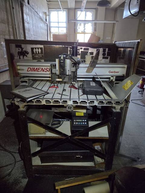 Gerber Dimension on its stand
