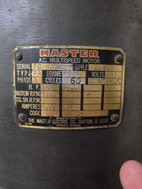 Master Electric motor plate